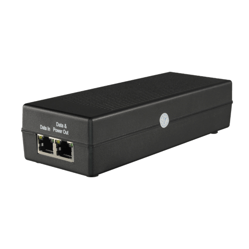 PoE injector 1G PoE en PoE+ 30W max 100meter afstand