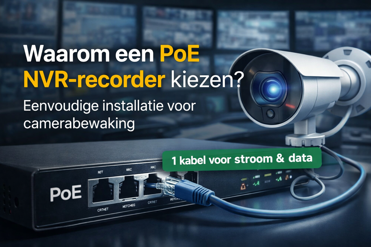 Waarom een PoE NVR-recorder de makkelijkste keuze is voor camerabewaking