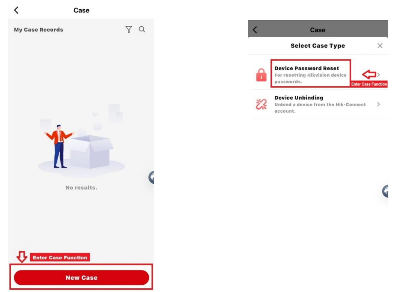Hikvision reset stap 3