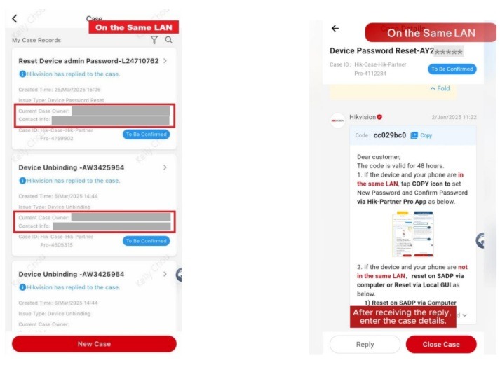 Case details bekijken